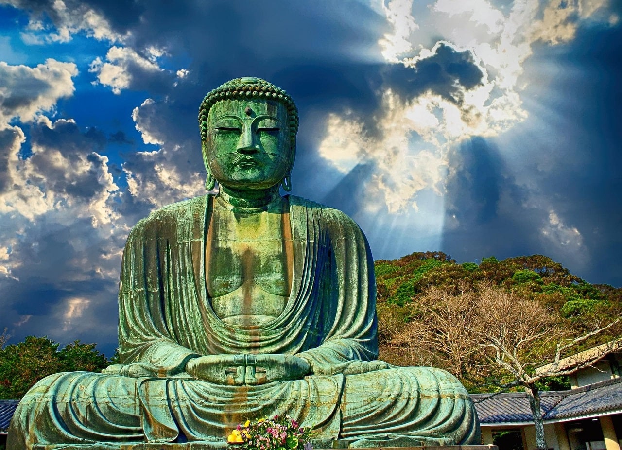 Green Buddha Statue