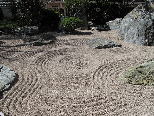 Japanese rock garden