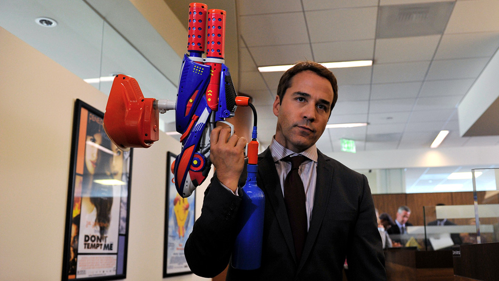 ari gold with a paintball gun