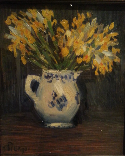 Yellow irises by Camille Picasso