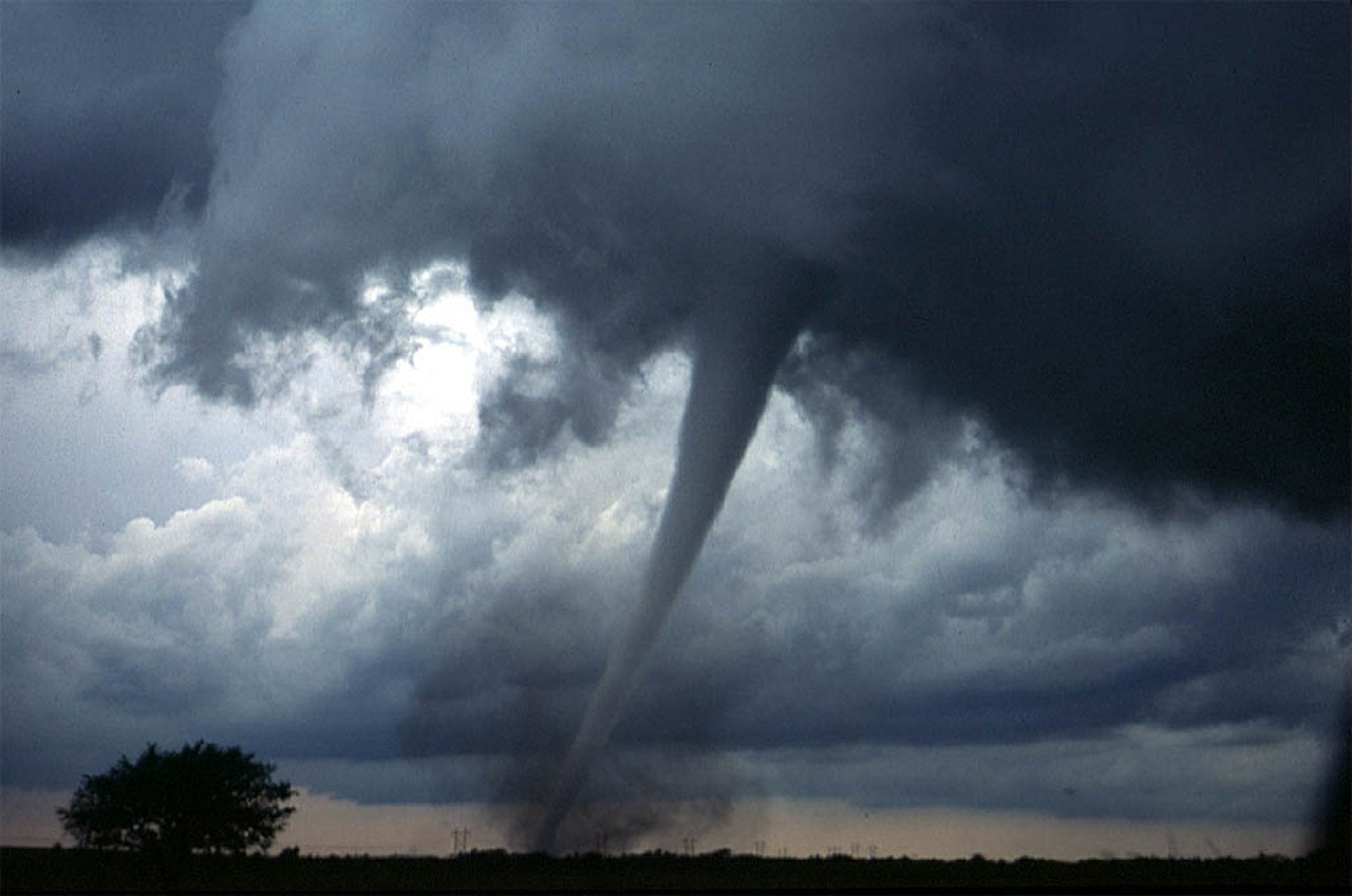 Tornado and a storm