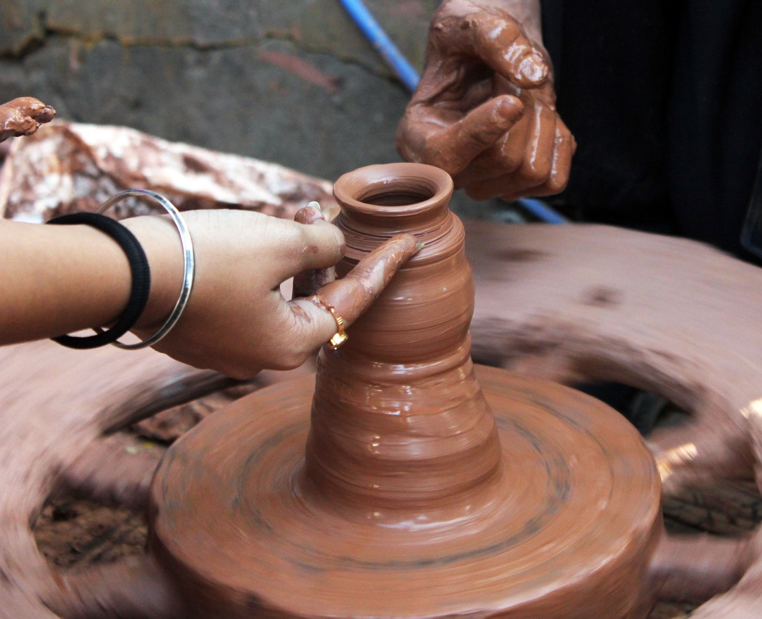 Image of a pottery wheel